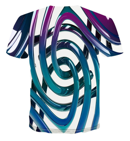 Geometric Pattern  3D Digital Printed T-shirt